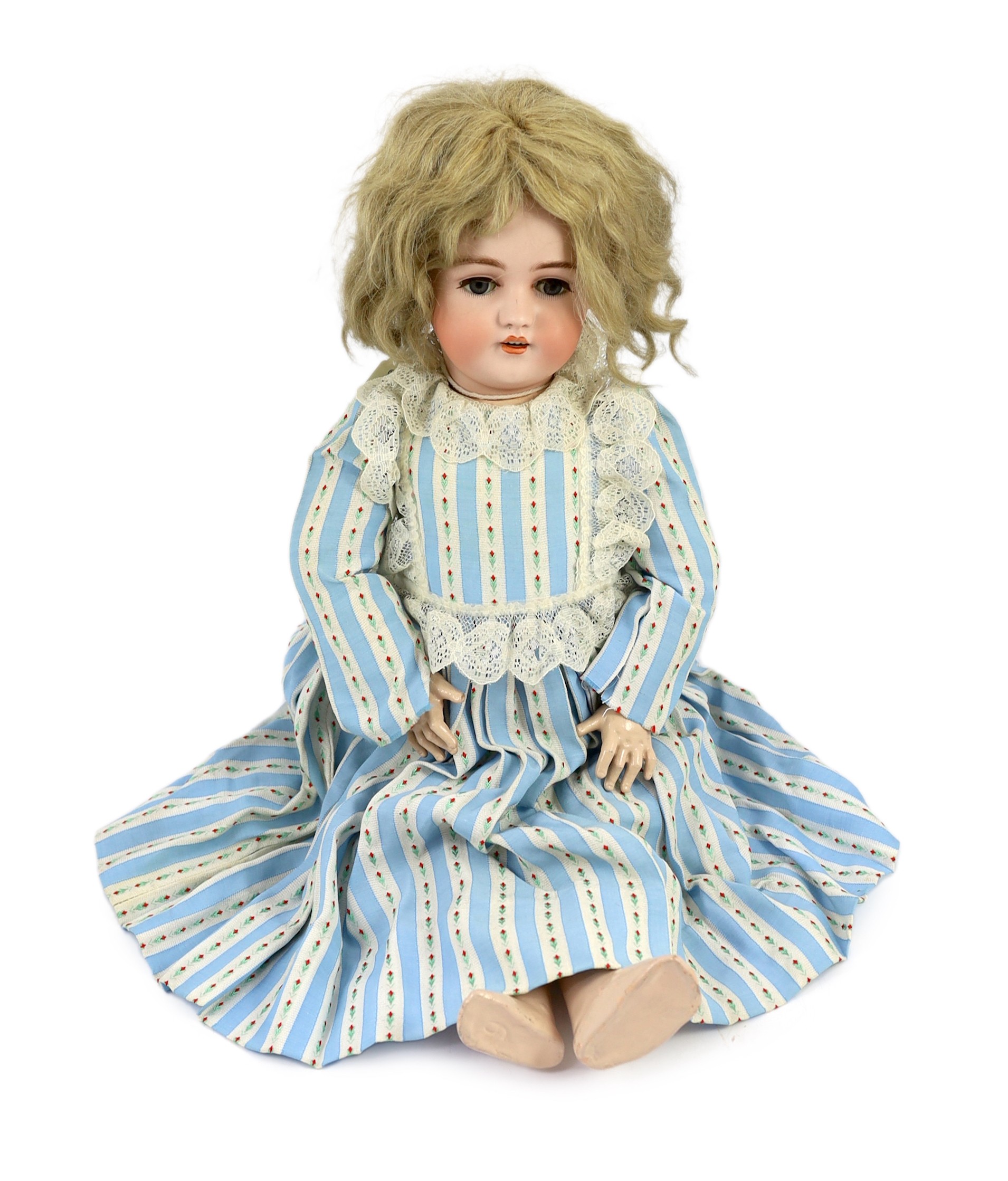 A Simon & Halbig bisque doll, German, circa 1892, 22in.